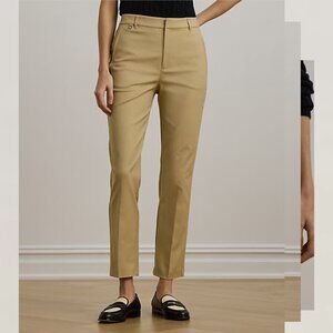 EUC Women's LAUREN RALPH LAUREN‎ Double-Faced Stretch Cotton Pants | Size 12